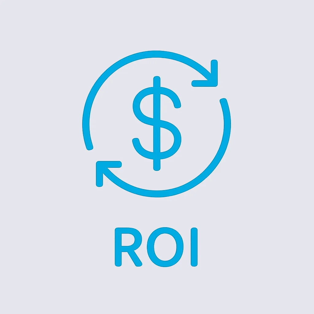 Return on ad spend calculation and revenue performance metrics